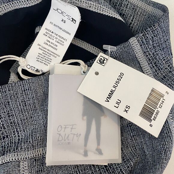 NWT Joe's Off Duty Comfy Gray Snakeskin Mid-Rise Soft Stretch Rhythm Leggings XS - Picture 9 of 13